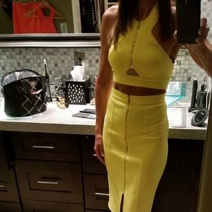 Bebe Halter Crop Top